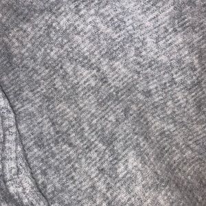 Light gray fall sweater.